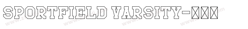 Sportfield Varsity字体转换